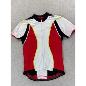 Gore Bike Wear Full Zip Short Sleeve Cycling‎ Jersey (Men's Large) Red